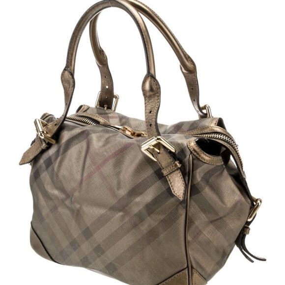 Burrberry Classic Checkered metallic Women's Shoulder Handbag - Picture 3 of 12